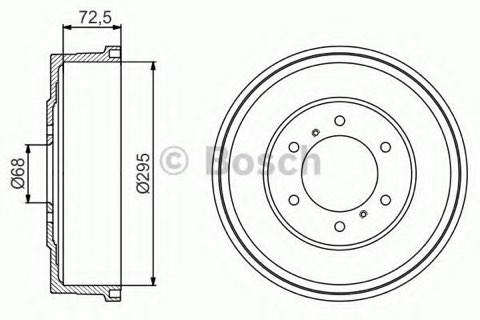 Bosch 0 986 477 215 Brake Drum, photo 2