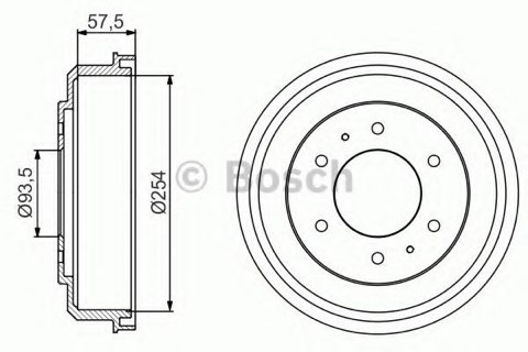 Bosch 0 986 477 220 Brake Drum