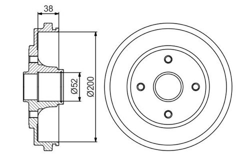 Bosch 0 986 477 229 Brake Drum