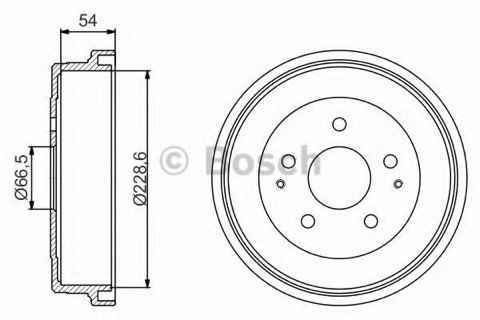 Bosch 0 986 477 230 Brake Drum, photo 3