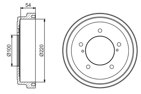 Bosch 0 986 477 236 Brake Drum