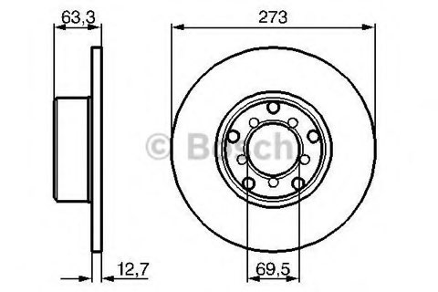 Bosch 0 986 478 055 Brake Disc