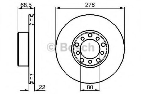 Bosch 0 986 478 061 Brake Disc