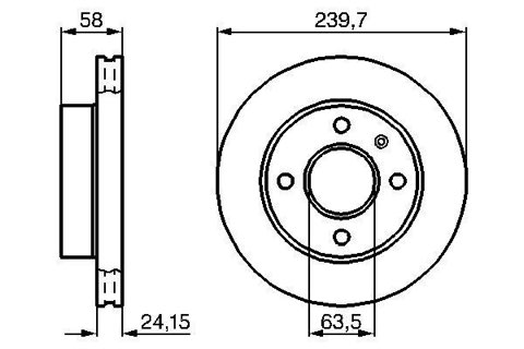 Bosch 0 986 478 148 Brake Disc, photo 3