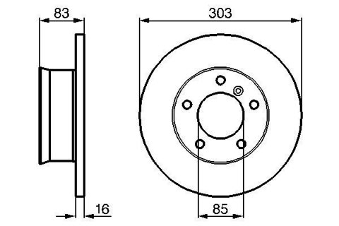 Bosch 0 986 478 189 Brake Disc
