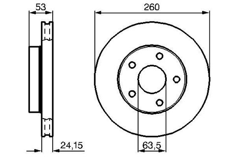 Bosch 0 986 478 195 Brake Disc