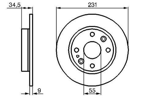 Bosch 0 986 478 242 Brake Disc