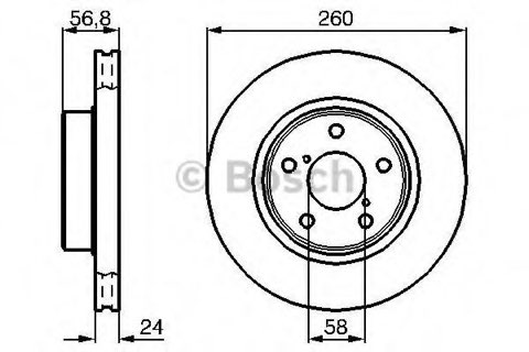 Bosch 0 986 478 293 Brake Disc