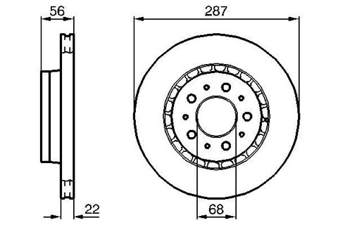 Bosch 0 986 478 388 Brake Disc, photo 3
