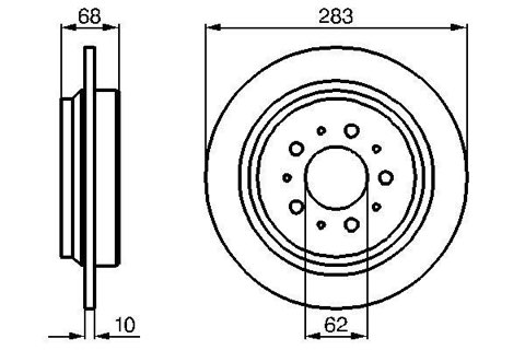 Bosch 0 986 478 445 Brake Disc