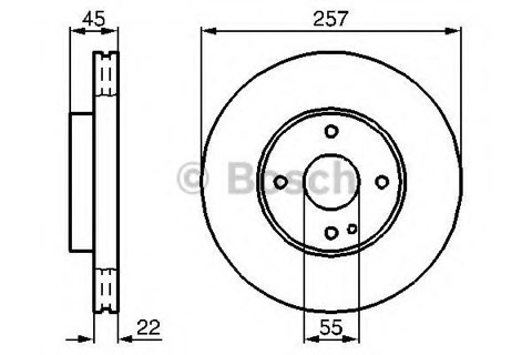 Bosch 0 986 478 638 Brake Disc