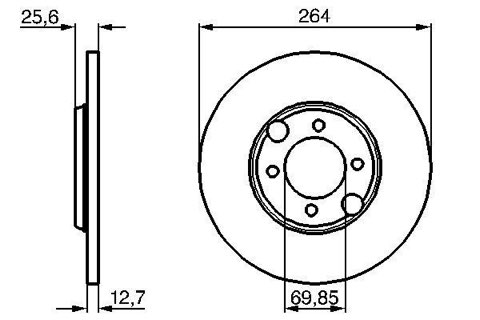 Bosch 0 986 478 689 Brake Disc, photo 2