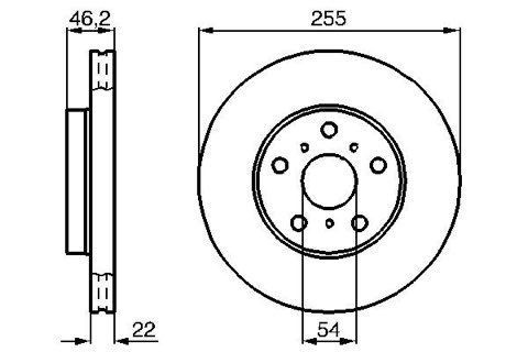 Bosch 0 986 478 725 Brake Disc