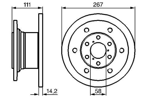 Bosch 0 986 478 742 Brake Disc, photo 3