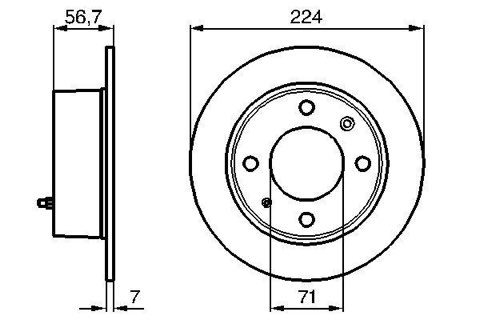 Bosch 0 986 478 749 Brake Disc
