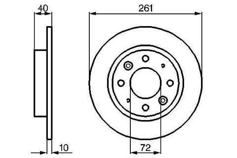 Bosch 0 986 479 018 Brake Disc, photo 2