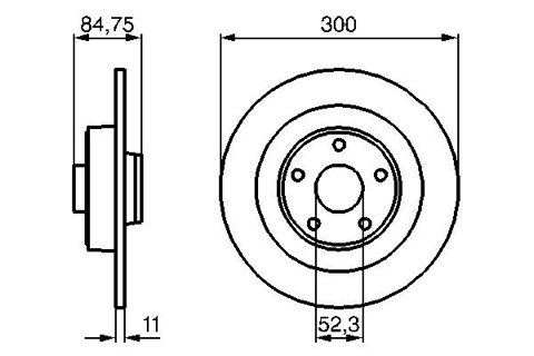 Bosch 0 986 479 083 Brake Disc