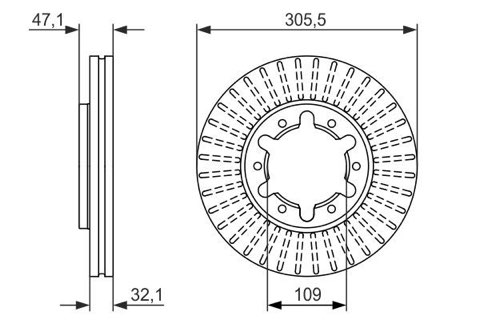 Bosch 0 986 479 359 Brake Disc, photo 3