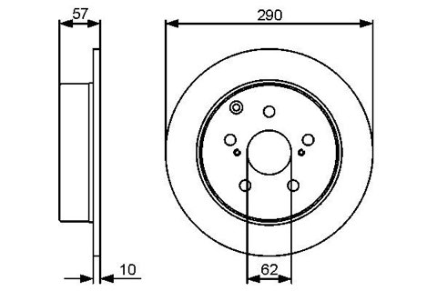 Bosch 0 986 479 448 Brake Disc, photo 3