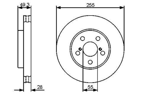 Bosch 0 986 479 490 Brake Disc