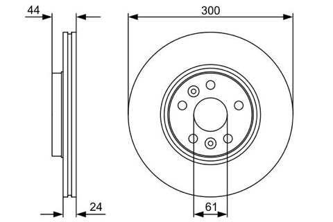 Bosch 0 986 479 554 Brake Disc, photo 3