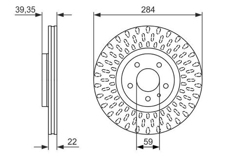 Bosch 0 986 479 588 Brake Disc, photo 2
