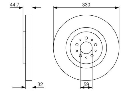 Bosch 0 986 479 593 Brake Disc, photo 3