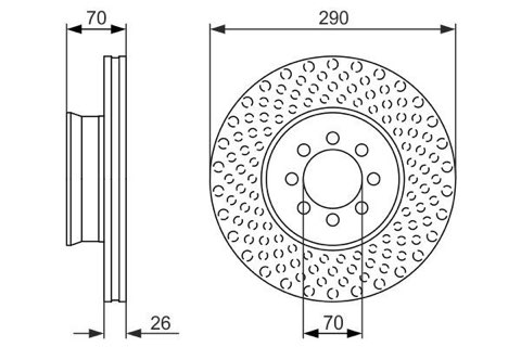 Bosch 0 986 479 602 Brake Disc, photo 2