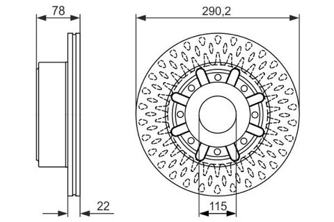 Bosch 0 986 479 610 Brake Disc, photo 3