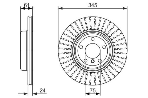 Bosch 0 986 479 729 Brake Disc, photo 3