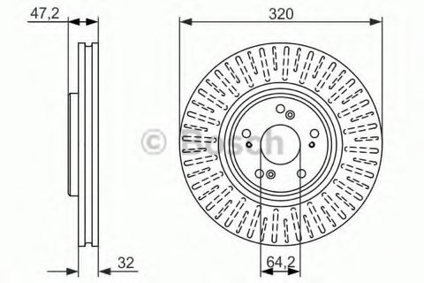 Bosch 0 986 479 741 Brake Disc, photo 2