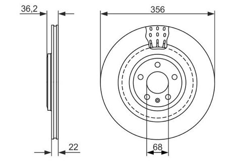 Bosch 0 986 479 749 Brake Disc, photo 2