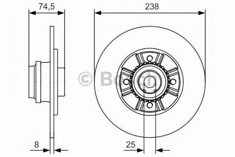Bosch 0 986 479 760 Brake Disc