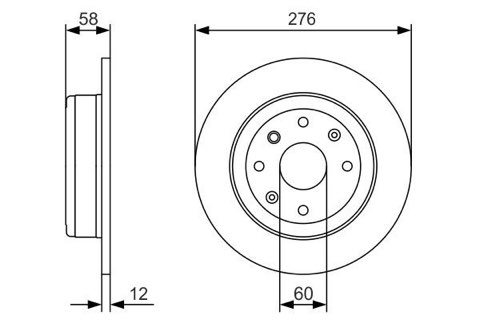 Bosch 0 986 479 A56 Brake Disc, photo 3