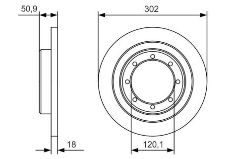 Bosch 0 986 479 A93 Brake Disc, photo 3