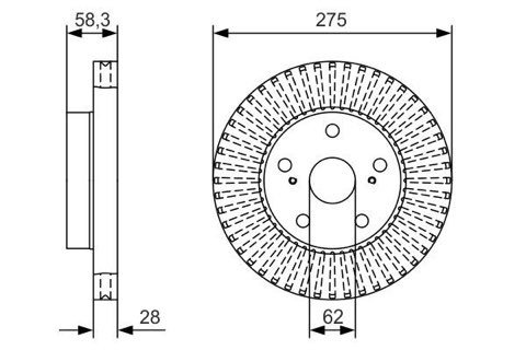 Bosch 0 986 479 A97 Brake Disc, photo 2