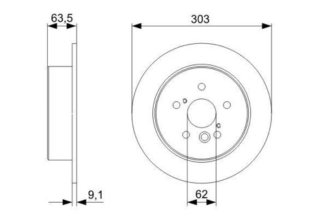 Bosch 0 986 479 C02 Brake Disc, photo 3