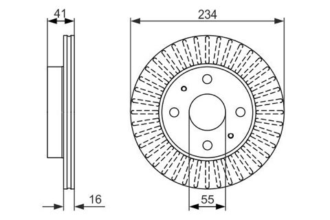 Bosch 0 986 479 C18 Brake Disc, photo 2