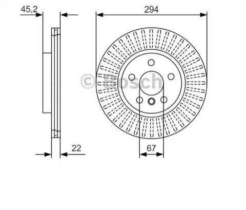 Bosch 0 986 479 C91 Brake Disc, photo 3