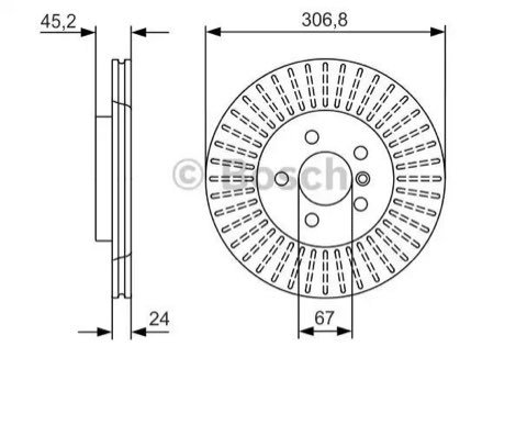 Bosch 0 986 479 C93 Brake Disc, photo 3