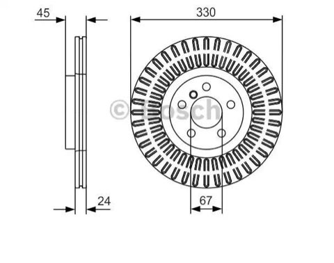 Bosch 0 986 479 C94 Brake Disc, photo 2