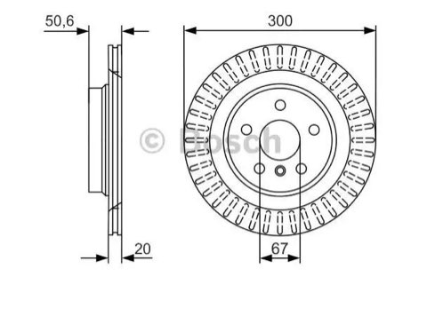 Bosch 0 986 479 C95 Brake Disc, photo 2