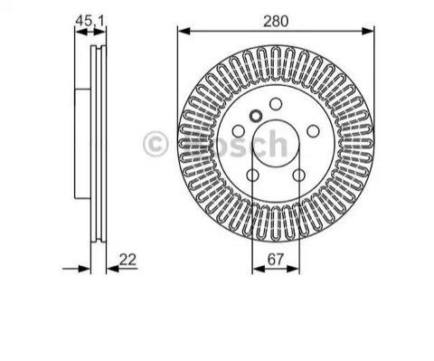 Bosch 0 986 479 C97 Brake Disc, photo 2
