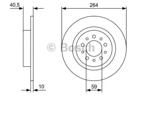 Bosch 0 986 479 C98 Brake Disc, photo 2