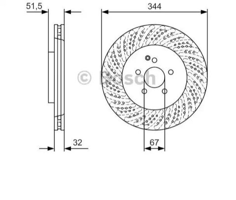 Bosch 0 986 479 D07 Brake Disc, photo 2