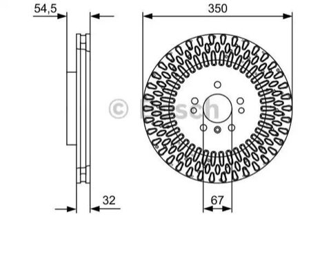 Bosch 0 986 479 D09 Brake Disc, photo 2