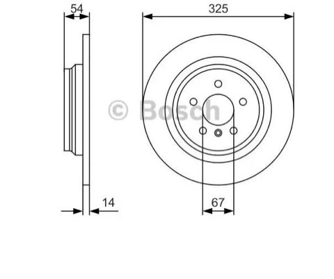 Bosch 0 986 479 D10 Brake Disc, photo 2