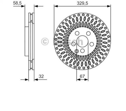 Bosch 0 986 479 D13 Brake Disc, photo 3