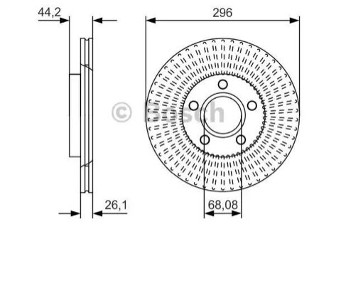Bosch 0 986 479 D15 Brake Disc, photo 2