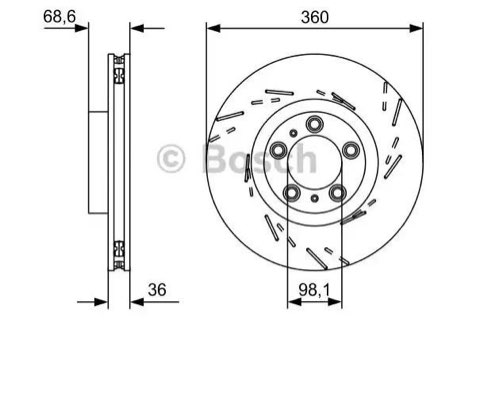 Bosch 0 986 479 D23 Brake Disc, photo 3